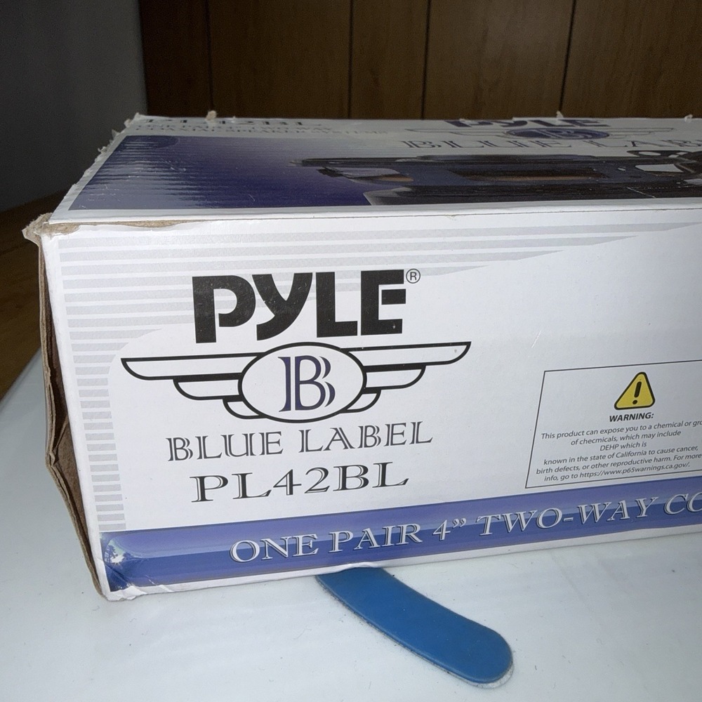 Pyle Audio Car Speakers PL42BL 4" 180 Watt 2 Way (pair) Blue Label New - Picture 6 of 12